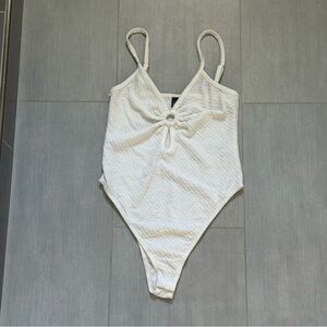 Wild Fable Cream Textured Bodysuit